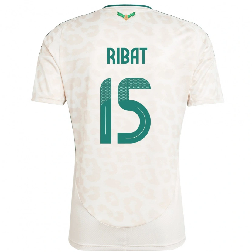 Danxen Kid Saudi Arabia Abdulaziz Ribat #15 White Away Jersey 24-26 T-Shirt