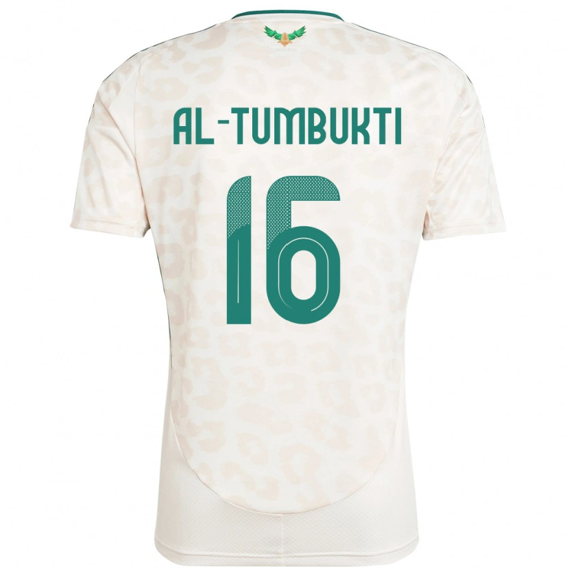 Danxen Kid Saudi Arabia Saud Al-Tumbukti #16 White Away Jersey 24-26 T-Shirt