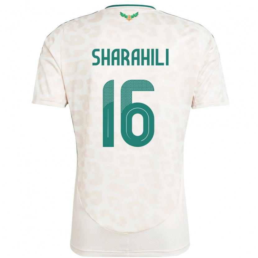 Danxen Kid Saudi Arabia Khalid Mashhour Sharahili #16 White Away Jersey 24-26 T-Shirt