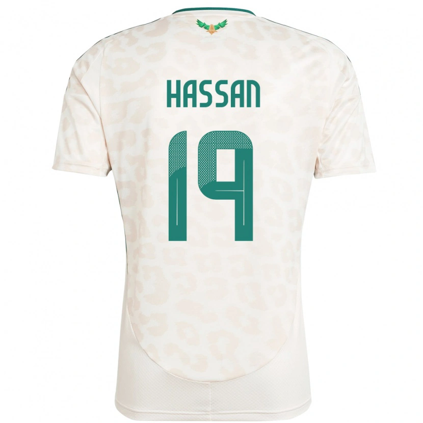 Danxen Kid Saudi Arabia Abdulhakim Hassan #19 White Away Jersey 24-26 T-Shirt