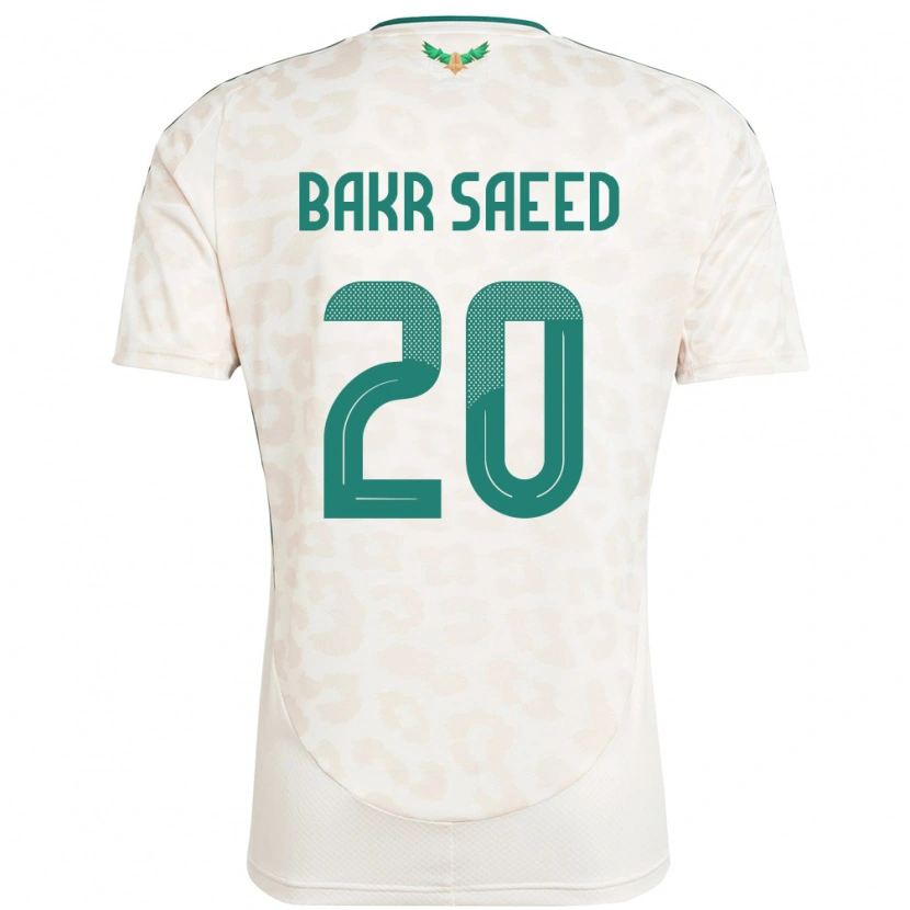 Danxen Kid Saudi Arabia Abu Bakr Saeed #20 White Away Jersey 24-26 T-Shirt