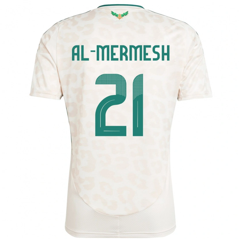 Danxen Kid Saudi Arabia Osama Al-Mermesh #21 White Away Jersey 24-26 T-Shirt