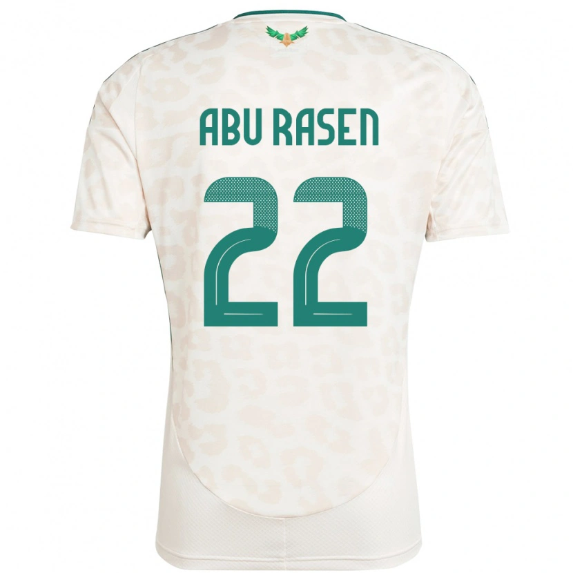 Danxen Kid Saudi Arabia Ahmad Abu Rasen #22 White Away Jersey 24-26 T-Shirt