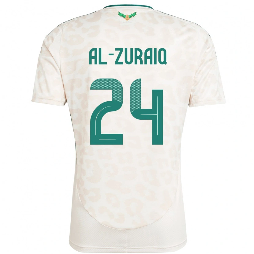 Danxen Kid Saudi Arabia Saeed Ibrahim Al-Zuraiq #24 White Away Jersey 24-26 T-Shirt