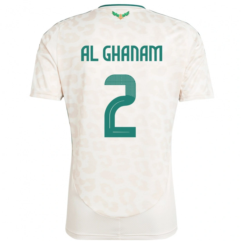 Danxen Kid Saudi Arabia Sultan Al Ghanam #2 White Away Jersey 24-26 T-Shirt