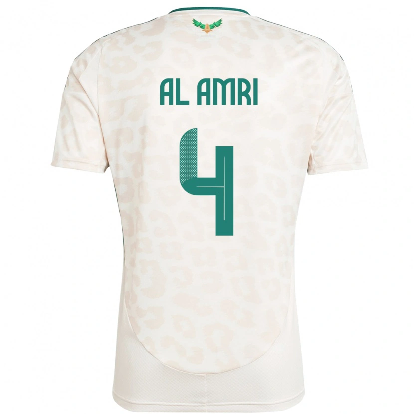 Danxen Kid Saudi Arabia Abdulelah Al Amri #4 White Away Jersey 24-26 T-Shirt