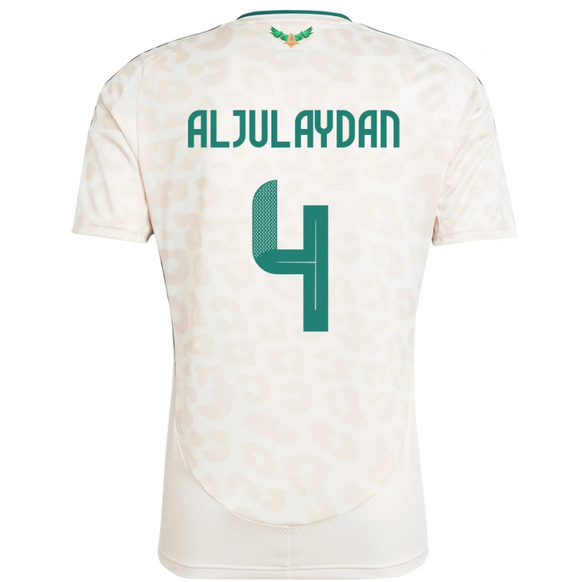 Danxen Kid Saudi Arabia Ahmed Aljulaydan #4 White Away Jersey 24-26 T-Shirt