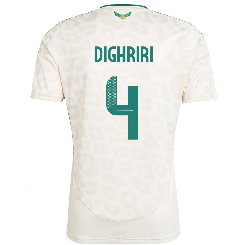 Danxen Kid Saudi Arabia Khalid Dighriri #4 White Away Jersey 24-26 T-Shirt