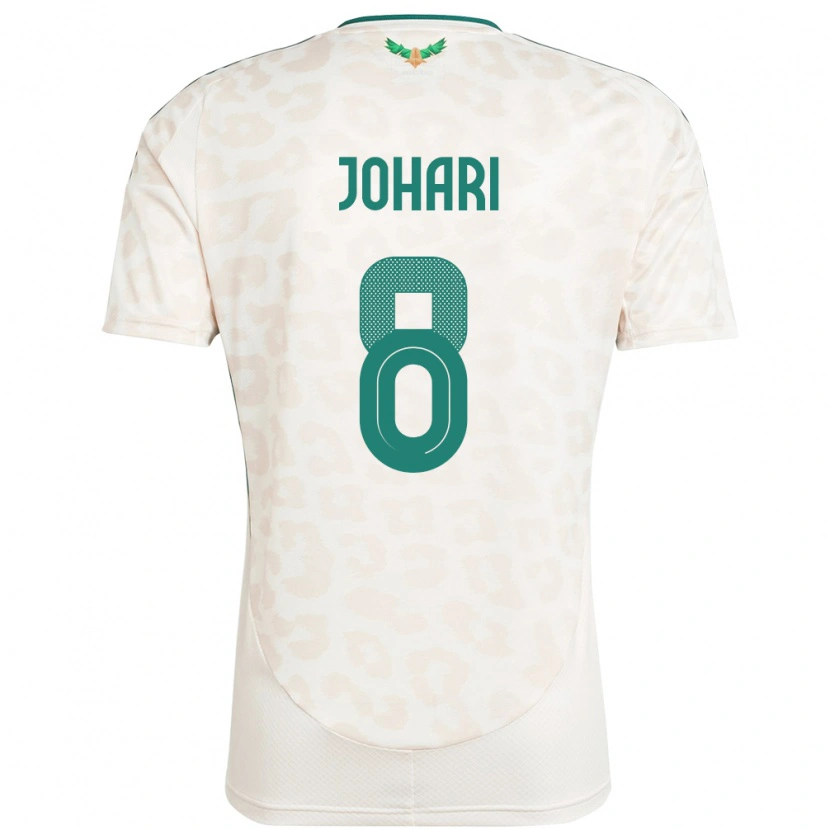 Danxen Kid Saudi Arabia Layan Johari #8 White Away Jersey 24-26 T-Shirt