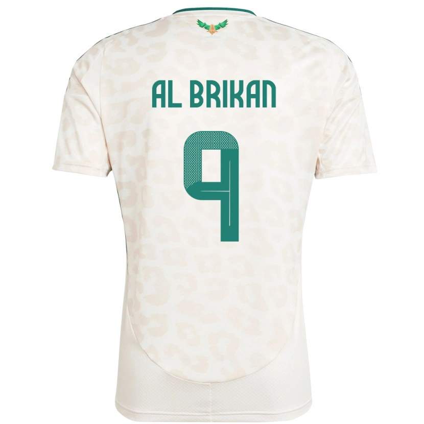 Danxen Kid Saudi Arabia Feras Al Brikan #9 White Away Jersey 24-26 T-Shirt