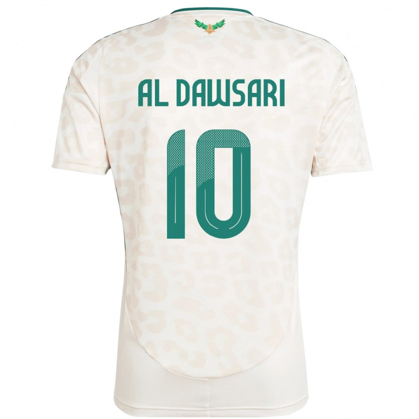 Danxen Kid Saudi Arabia Salem Al Dawsari #10 White Away Jersey 24-26 T-Shirt