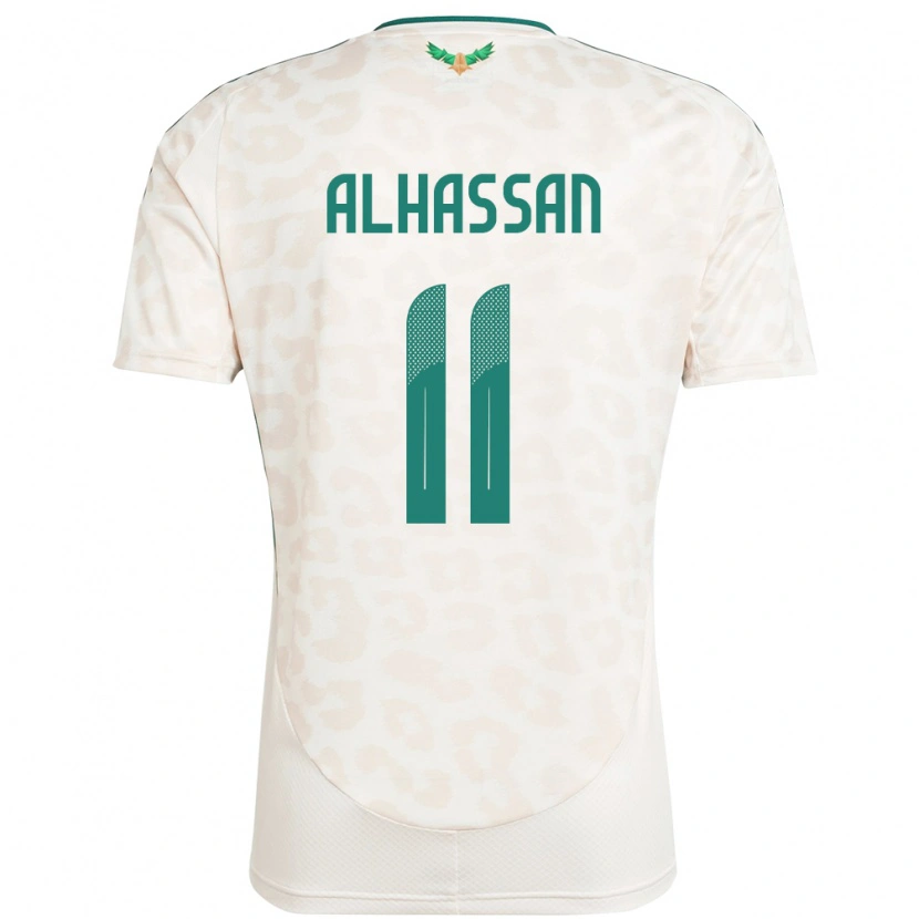 Danxen Kid Saudi Arabia Abbas Alhassan #11 White Away Jersey 24-26 T-Shirt