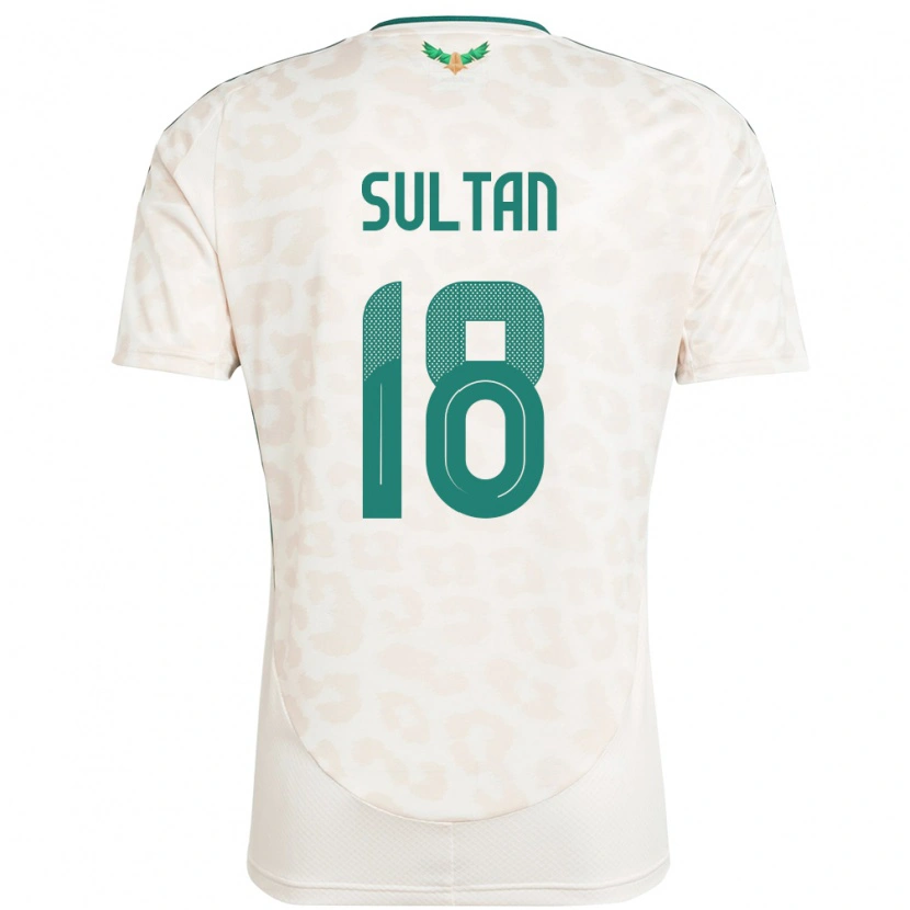 Danxen Kid Saudi Arabia Qasim Sultan #18 White Away Jersey 24-26 T-Shirt