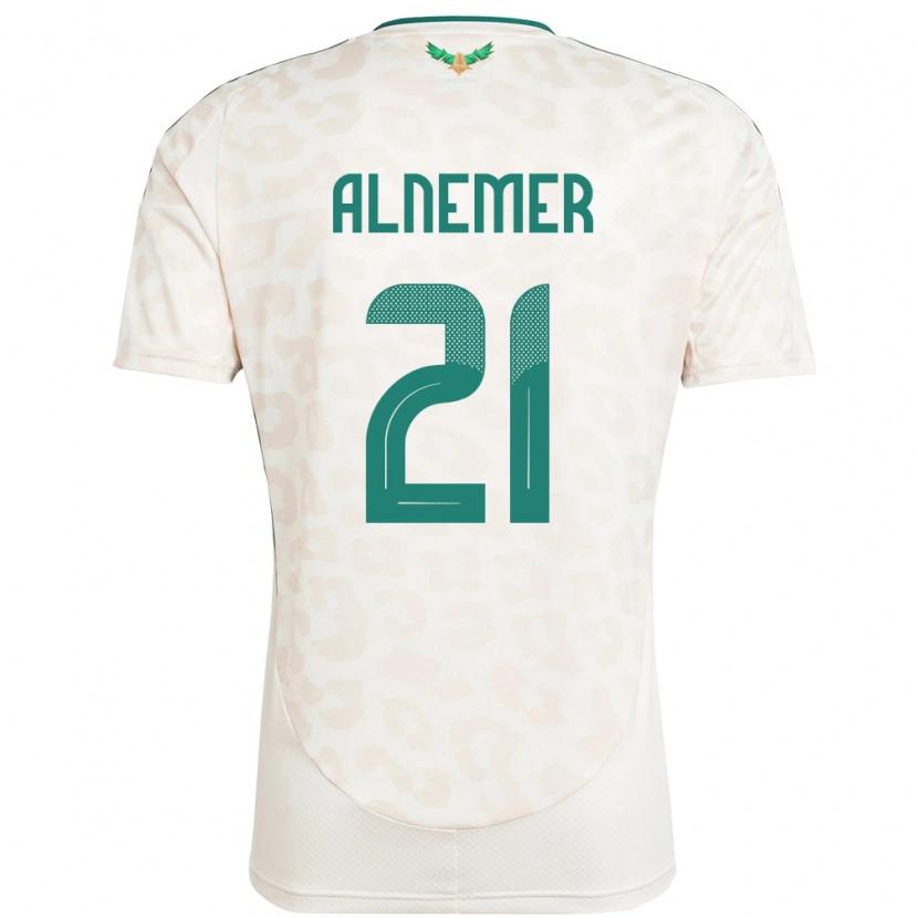 Danxen Kid Saudi Arabia Meshari Alnemer #21 White Away Jersey 24-26 T-Shirt