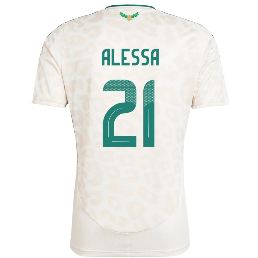 Danxen Kid Saudi Arabia Mohammed Alessa #21 White Away Jersey 24-26 T-Shirt