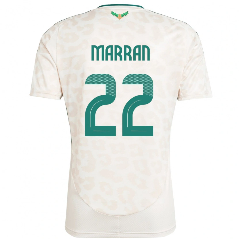 Danxen Kid Saudi Arabia Mohammed Marran #22 White Away Jersey 24-26 T-Shirt