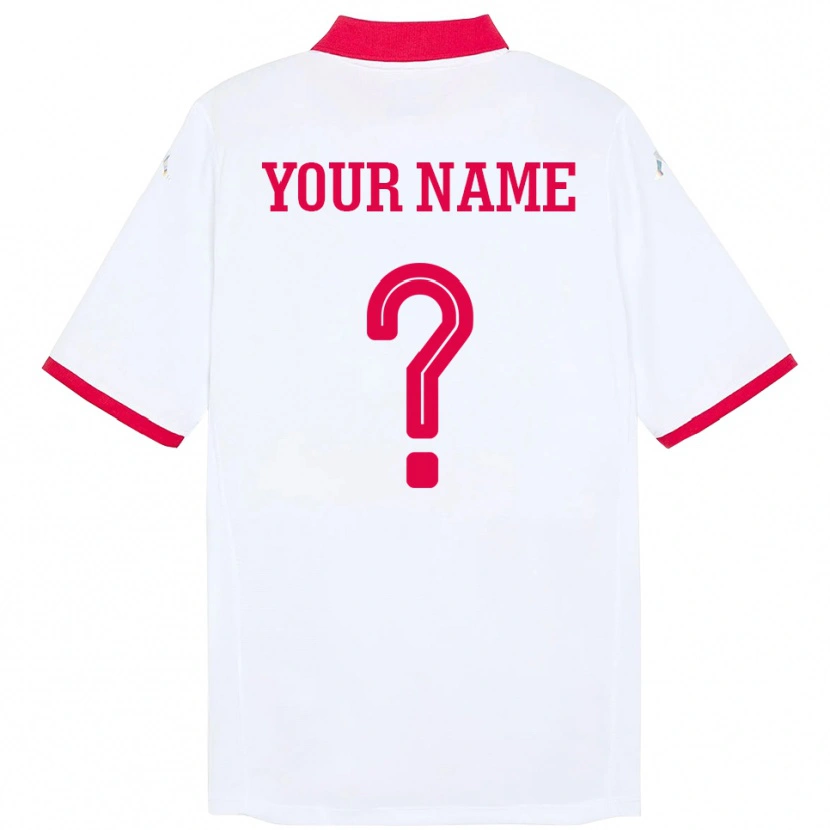 Danxen Kid Tunisia Your Name #0 White Away Jersey 24-26 T-Shirt