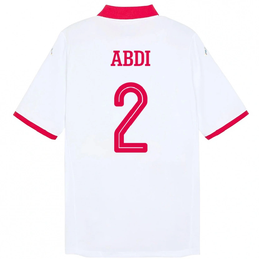 Danxen Kid Tunisia Ali Abdi #2 White Away Jersey 24-26 T-Shirt