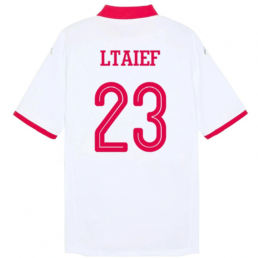 Danxen Kid Tunisia Sayfallah Ltaief #23 White Away Jersey 24-26 T-Shirt