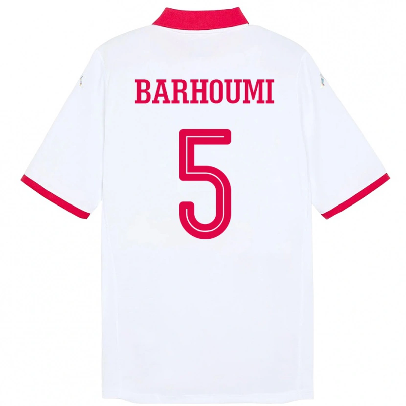 Danxen Kid Tunisia Jasmina Barhoumi #5 White Away Jersey 24-26 T-Shirt