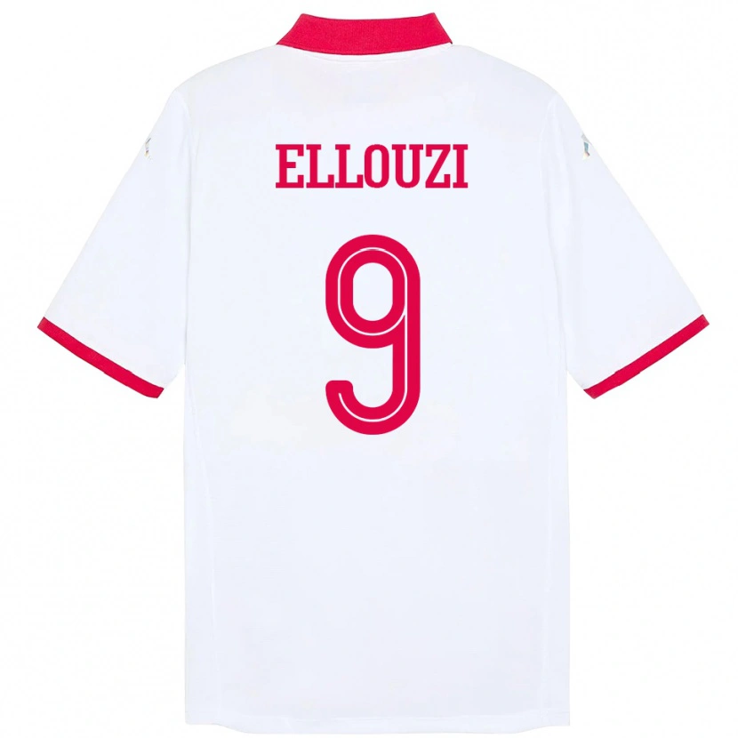 Danxen Kid Tunisia Sabrine Ellouzi #9 White Away Jersey 24-26 T-Shirt