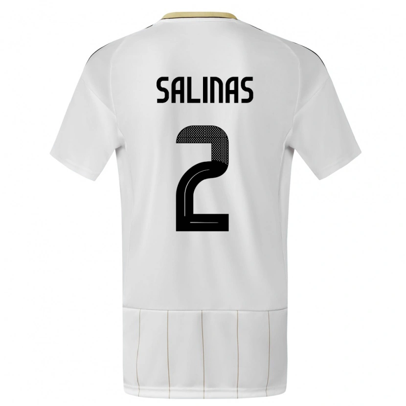 Danxen Kid Costa Rica Yostin Salinas #2 White Away Jersey 24-26 T-Shirt