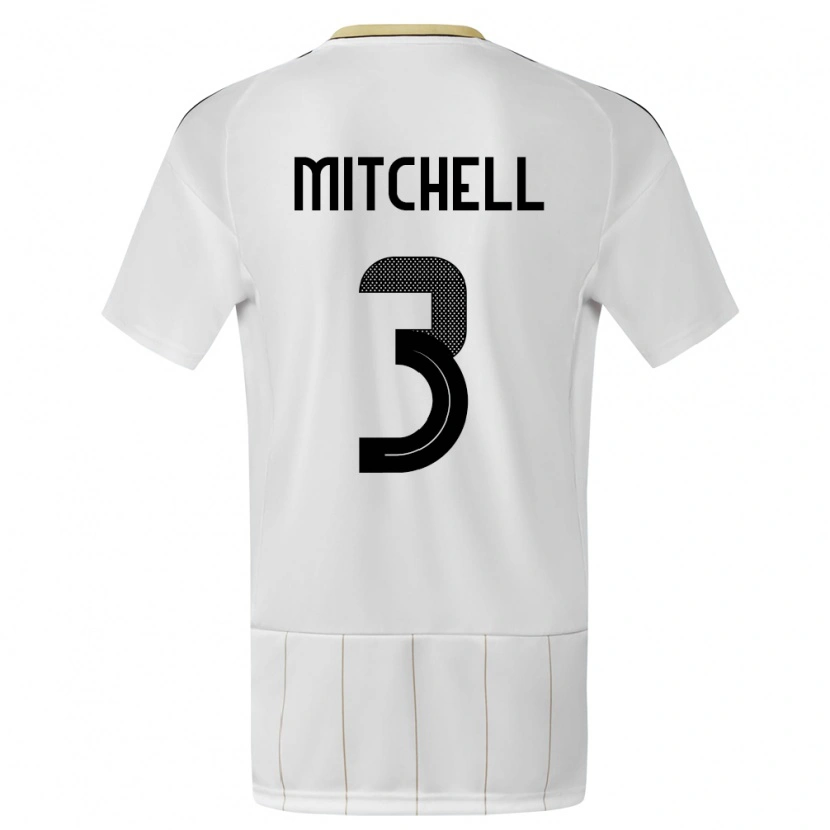 Danxen Kid Costa Rica Jeyland Mitchell #3 White Away Jersey 24-26 T-Shirt