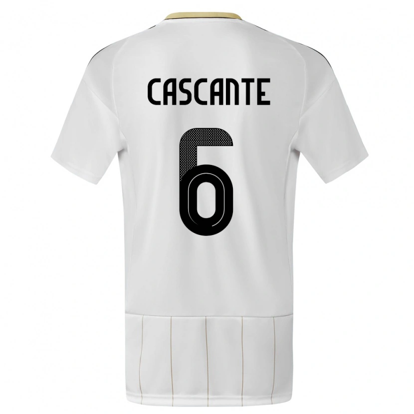 Danxen Kid Costa Rica Julio Cascante #6 White Away Jersey 24-26 T-Shirt