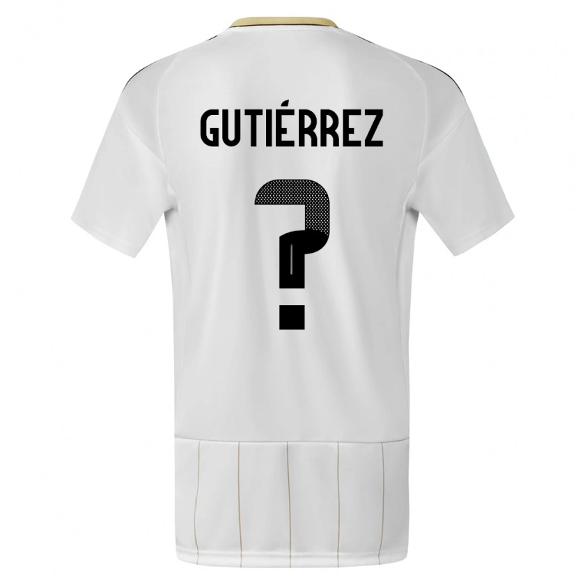 Danxen Kid Costa Rica Matías Gutiérrez #0 White Away Jersey 24-26 T-Shirt