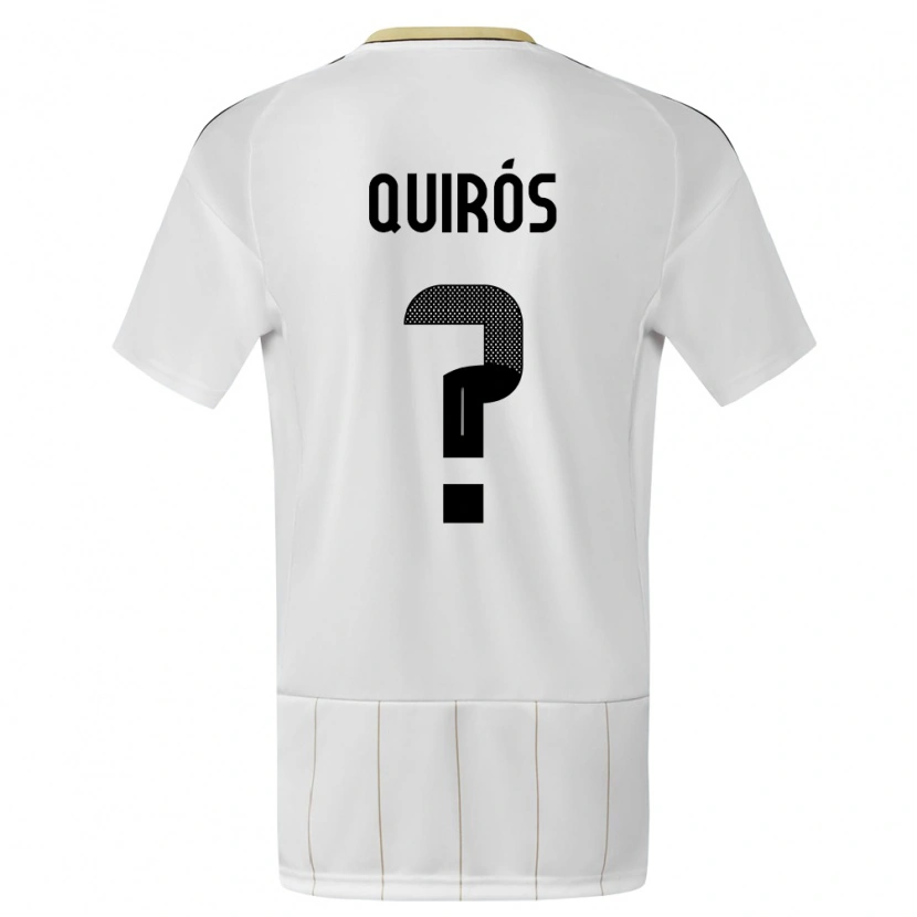 Danxen Kid Costa Rica Santiago Quirós #0 White Away Jersey 24-26 T-Shirt