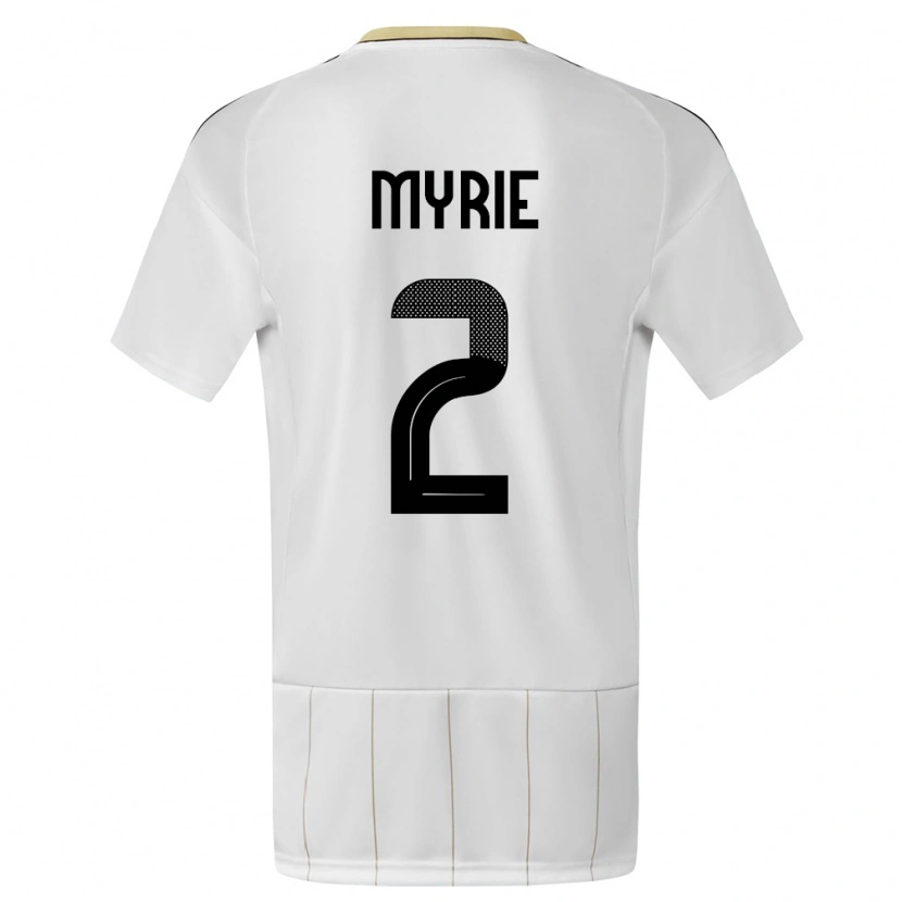 Danxen Kid Costa Rica Kenan Myrie #2 White Away Jersey 24-26 T-Shirt