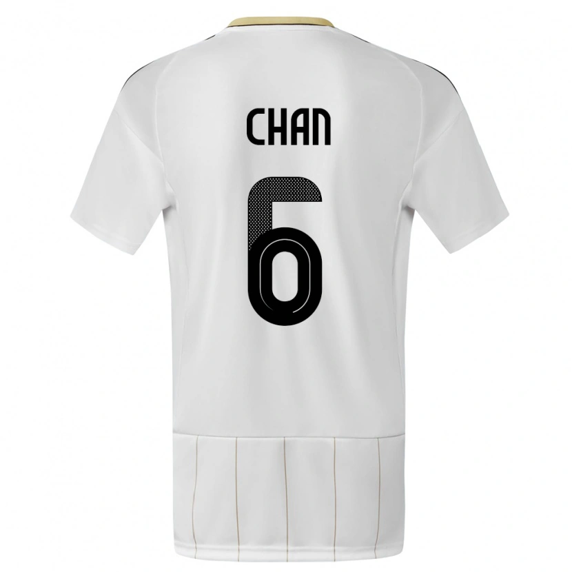 Danxen Kid Costa Rica Gabriel Chan #6 White Away Jersey 24-26 T-Shirt