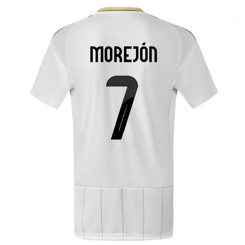 Danxen Kid Costa Rica Jorge Morejón #7 White Away Jersey 24-26 T-Shirt