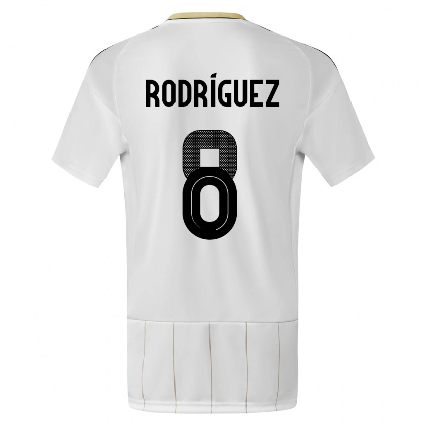 Danxen Kid Costa Rica Bryson Rodríguez #8 White Away Jersey 24-26 T-Shirt