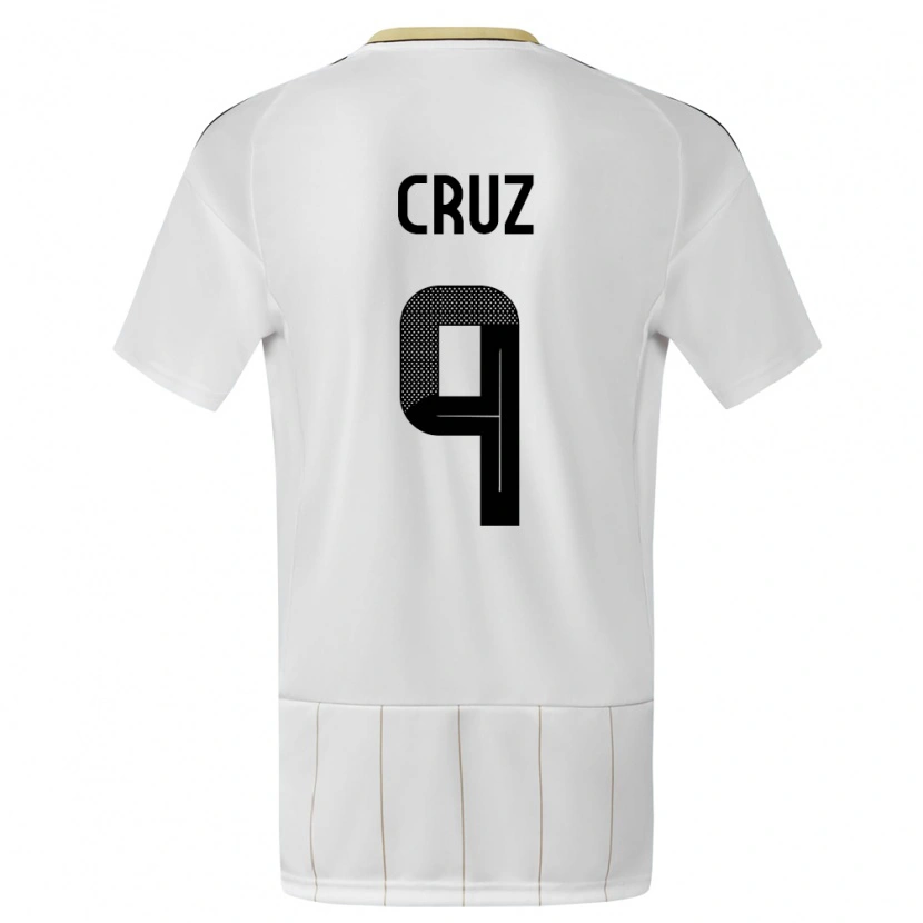 Danxen Kid Costa Rica Esteban Cruz #9 White Away Jersey 24-26 T-Shirt