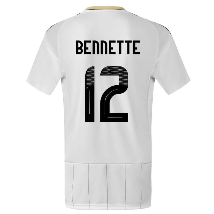 Danxen Kid Costa Rica Nick Bennette #12 White Away Jersey 24-26 T-Shirt