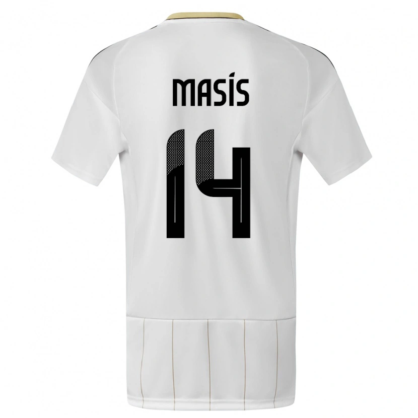 Danxen Kid Costa Rica Dylan Masís #14 White Away Jersey 24-26 T-Shirt