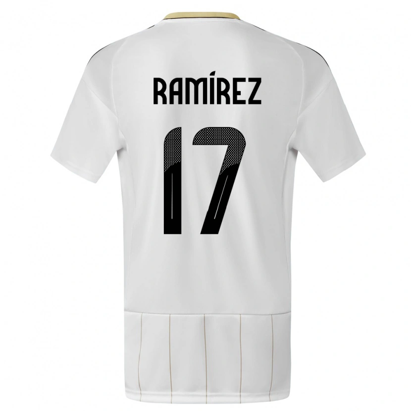 Danxen Kid Costa Rica Dylan Ramírez #17 White Away Jersey 24-26 T-Shirt