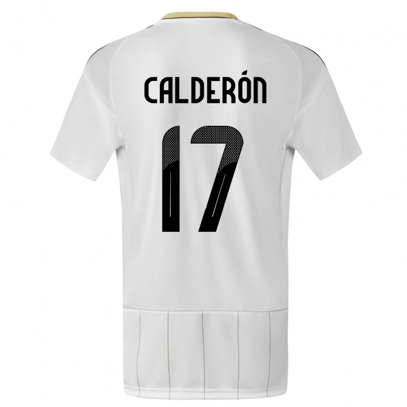 Danxen Kid Costa Rica Brayan Calderón #17 White Away Jersey 24-26 T-Shirt