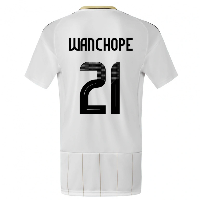 Danxen Kid Costa Rica Matías Wanchope #21 White Away Jersey 24-26 T-Shirt