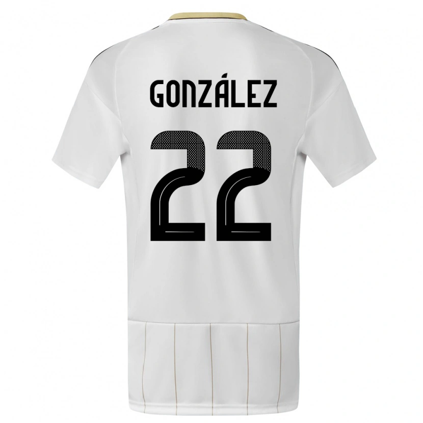 Danxen Kid Costa Rica Kenneth González #22 White Away Jersey 24-26 T-Shirt