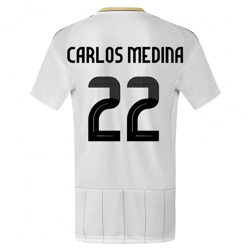 Danxen Kid Costa Rica Luis Carlos Medina #22 White Away Jersey 24-26 T-Shirt