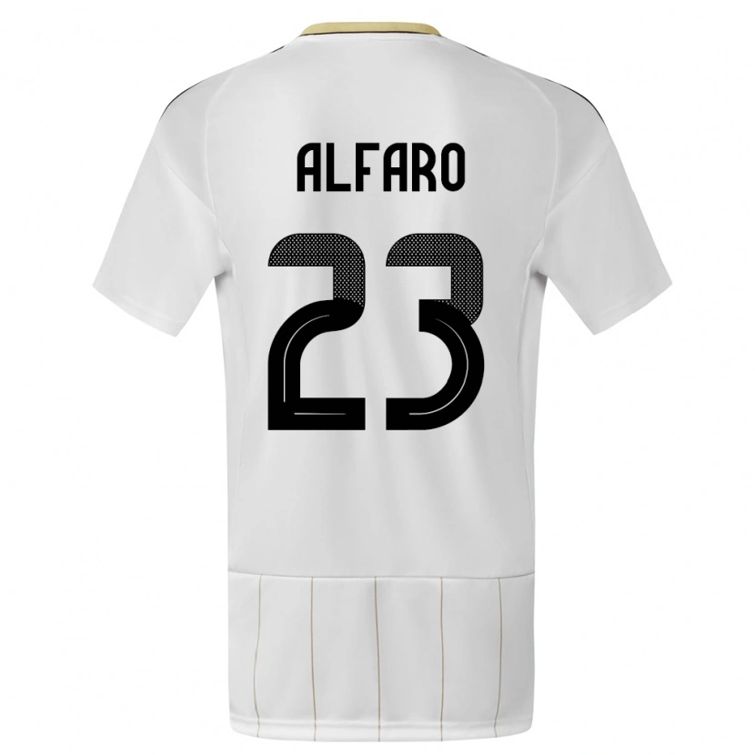 Danxen Kid Costa Rica Marshall Alfaro #23 White Away Jersey 24-26 T-Shirt