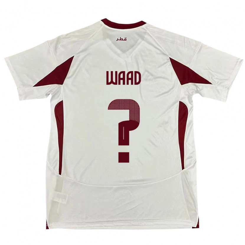 Danxen Kid Qatar Mohammad Waad #0 White Away Jersey 24-26 T-Shirt