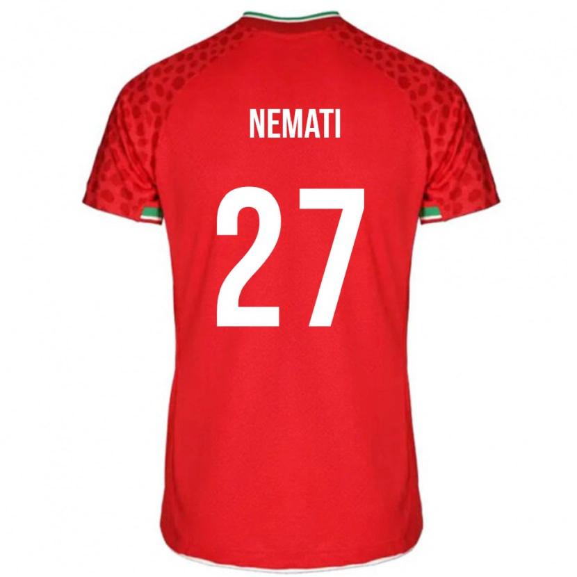 Danxen Kid Iran Ali Nemati #27 Red Away Jersey 24-26 T-Shirt