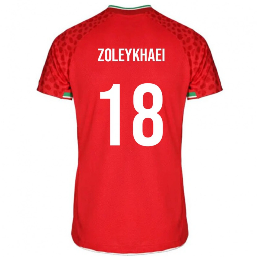 Danxen Kid Iran Abolfazl Zoleykhaei #18 Red Away Jersey 24-26 T-Shirt