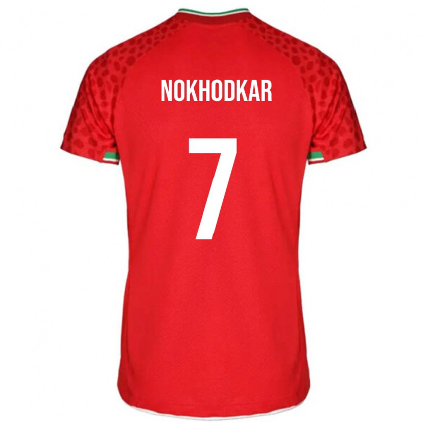 Danxen Kid Iran Hossein Nokhodkar #7 Red Away Jersey 24-26 T-Shirt