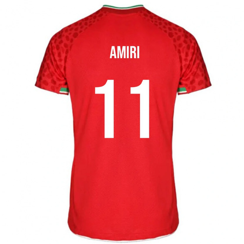 Danxen Kid Iran Vahid Amiri #11 Red Away Jersey 24-26 T-Shirt