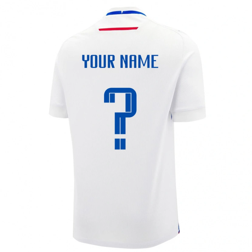 Danxen Kid Slovakia Your Name #0 White Away Jersey 24-26 T-Shirt