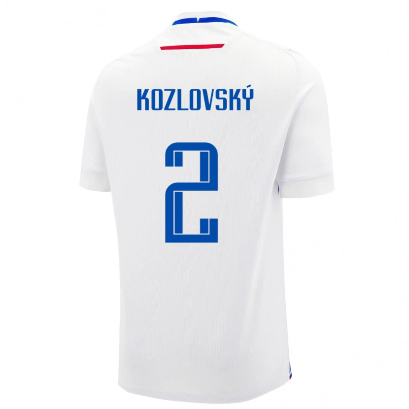 Danxen Kid Slovakia Samuel Kozlovský #2 White Away Jersey 24-26 T-Shirt